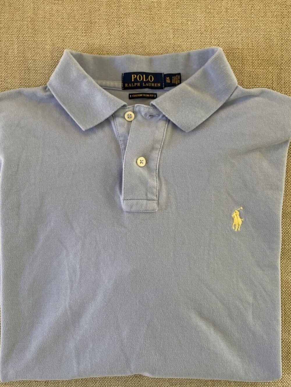Polo Ralph Lauren Shirt Short Sleeve Custom Slim Pony XL